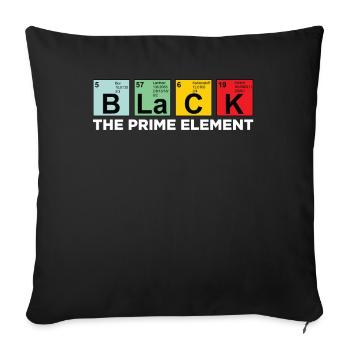 Schwarz Das Wichtigste Element Chemie Wissenschaft - Sofakissenbezug 45 x 45 cm - Schwarz - Vorne
