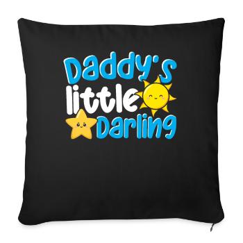 Daddy’s Little Darling Mignon Kiddie Sun Star Kid - Housse de coussin décorative 45 x 45 cm - noir - Devant