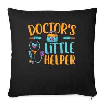 Doctor’s Little Helper Kiddie Health Kit Kid - Housse de coussin décorative 45 x 45 cm - noir - Devant