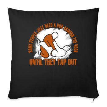 Some People Just Need A Hug Cage Fighter - Sofa pillowcase 17,3'' x 17,3'' (45 x 45 cm) - black - Front