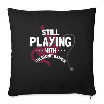Conception de pontage gastrique et de pontage gastrique - Housse de coussin décorative 45 x 45 cm - noir - Devant