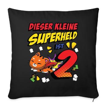 Dieser Kleine Superheld Ist 2 Cat Owner 2nd - Sofakissenbezug 45 x 45 cm - Schwarz - Vorne