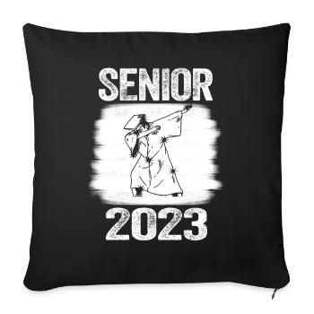Senior 2023 Dabbing Dab of 2023 Seniors Graduation - Sofa pillowcase 17,3'' x 17,3'' (45 x 45 cm) - black - Front