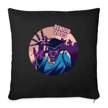 Senior 2023 Dabbing Dab of 2023 Seniors Graduation - Sofa pillowcase 17,3'' x 17,3'' (45 x 45 cm) - black - Front