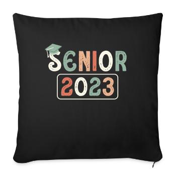 Senior 2023 Dabbing Dab de 2023 Seniors Graduation - Housse de coussin décorative 45 x 45 cm - noir - Devant