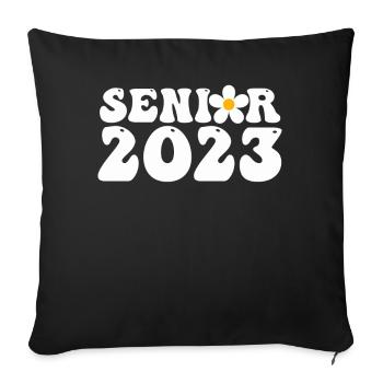 Senior 2023 Dabbing Dab of 2023 Seniors Graduation - Sofa pillowcase 17,3'' x 17,3'' (45 x 45 cm) - black - Front