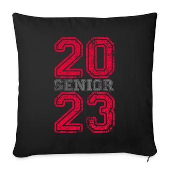 Senior 2023 Dabbing Dab of 2023 Seniors Graduation - Sofa pillowcase 17,3'' x 17,3'' (45 x 45 cm) - black - Front