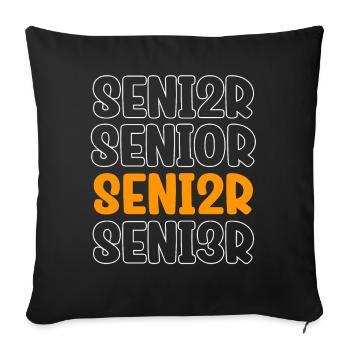 Senior 2023 Dabbing Dab of 2023 Seniors Graduation - Sofa pillowcase 17,3'' x 17,3'' (45 x 45 cm) - black - Front