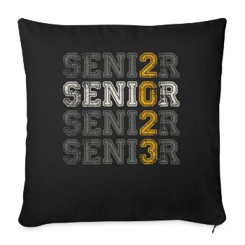 Senior 2023 Dabbing Dab of 2023 Seniors Graduation - Sofa pillowcase 17,3'' x 17,3'' (45 x 45 cm) - black - Front