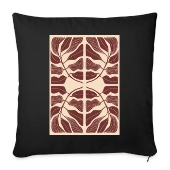 Jugendstil, Arts & Crafts, Aesthetic, Vintage-1900 - Sofakissenbezug 45 x 45 cm - Schwarz - Vorne