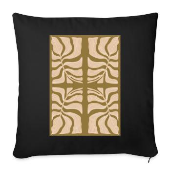 Jugendstil, Arts & Crafts, Aesthetic, Vintage-1900 - Sofakissenbezug 45 x 45 cm - Schwarz - Vorne