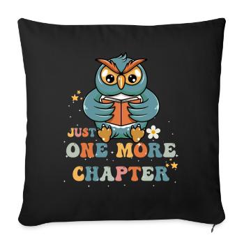 Just One More Chapter I Promise Reading - Sofakissenbezug 45 x 45 cm - Schwarz - Vorne