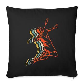Badminton - Sofakissenbezug 45 x 45 cm - Schwarz - Vorne
