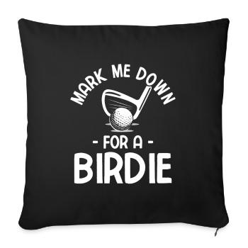 Golfplatz zum Golfen Golf - Sofakissenbezug 45 x 45 cm - Schwarz - Vorne