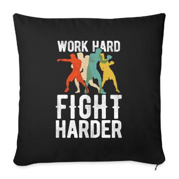 Boxsport Boxing - Sofakissenbezug 45 x 45 cm - Schwarz - Vorne