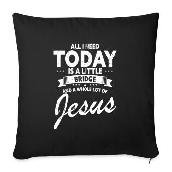 Dental laboratory and dental technology for dental clinics - Sofa pillowcase 17,3'' x 17,3'' (45 x 45 cm) - black - Front