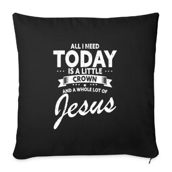 Orthodontic technician and dental laboratory - Sofa pillowcase 17,3'' x 17,3'' (45 x 45 cm) - black - Front