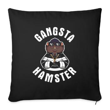 Nagetier Hamster - Sofakissenbezug 45 x 45 cm - Schwarz - Vorne