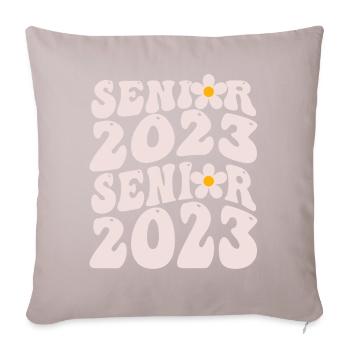Senior 2023 - Sofa pillowcase 17,3'' x 17,3'' (45 x 45 cm) - light taupe - Front