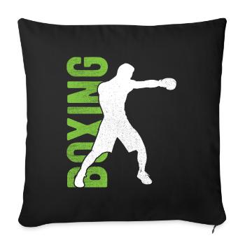 Boxsport Boxing - Sofakissenbezug 45 x 45 cm - Schwarz - Vorne