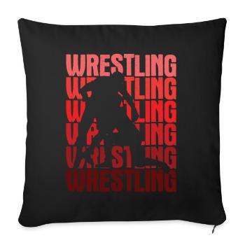 Grappling Martial Arts Wrestling - Sofakissenbezug 45 x 45 cm - Schwarz - Vorne