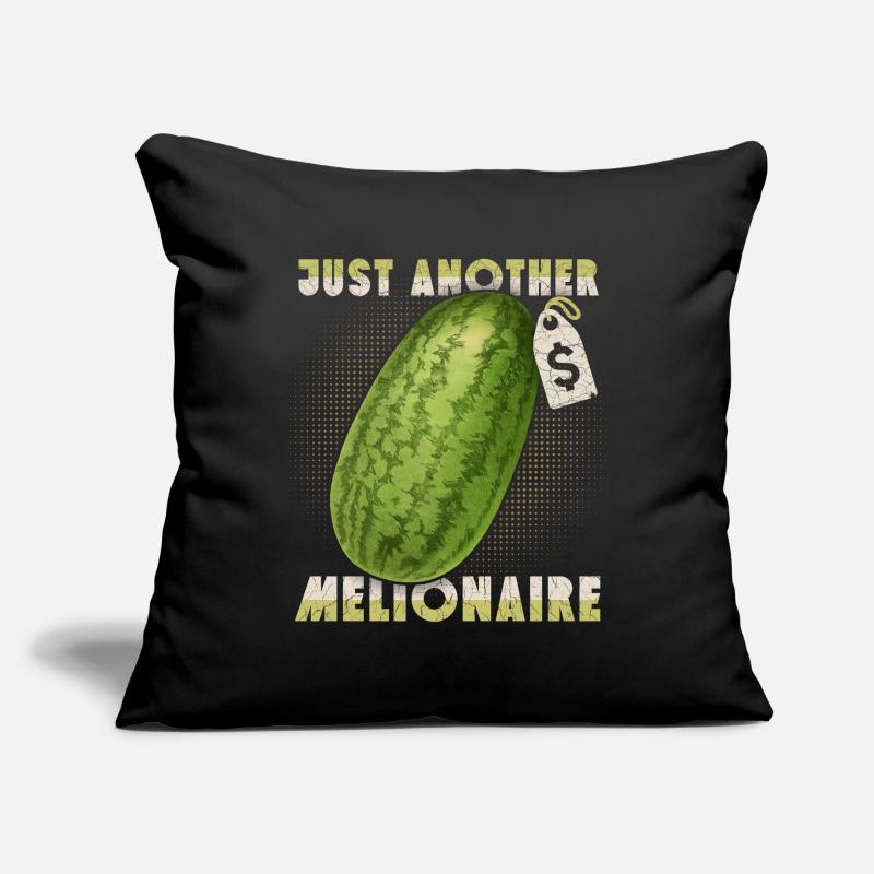 Pastèque drôle en disant Pun, Melionaire Housse de coussin décorative 45 x 45 cm