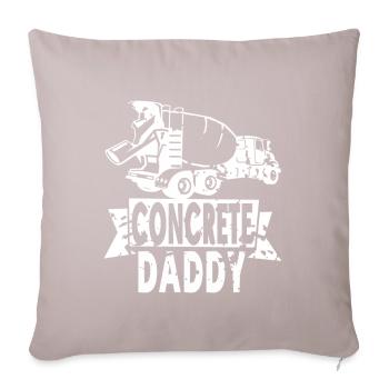 Concrete construction design for construction workers and construction site - Sofa pillowcase 17,3'' x 17,3'' (45 x 45 cm) - light taupe - Front