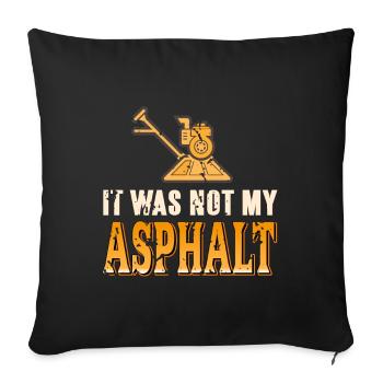 Concrete construction design for construction workers and construction site - Sofa pillowcase 17,3'' x 17,3'' (45 x 45 cm) - black - Front