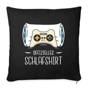 Offizielles Schlafshirt Game Controller Online - Sofakissenbezug 45 x 45 cm - Schwarz - Vorne