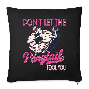 Karate Taekwondo Martial Arts Karate Mma Kick Box - Sofa pillowcase 17,3'' x 17,3'' (45 x 45 cm) - black - Front