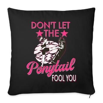 Karate Taekwondo Martial Arts Karate Mma Kick Box - Sofa pillowcase 17,3'' x 17,3'' (45 x 45 cm) - black - Front