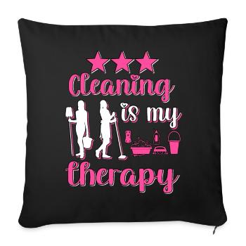 Housekeeper Maid Cleaner - Sofa pillowcase 17,3'' x 17,3'' (45 x 45 cm) - black - Front