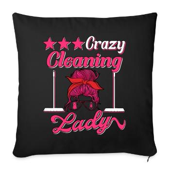 Housekeeper Maid Cleaner - Sofa pillowcase 17,3'' x 17,3'' (45 x 45 cm) - black - Front
