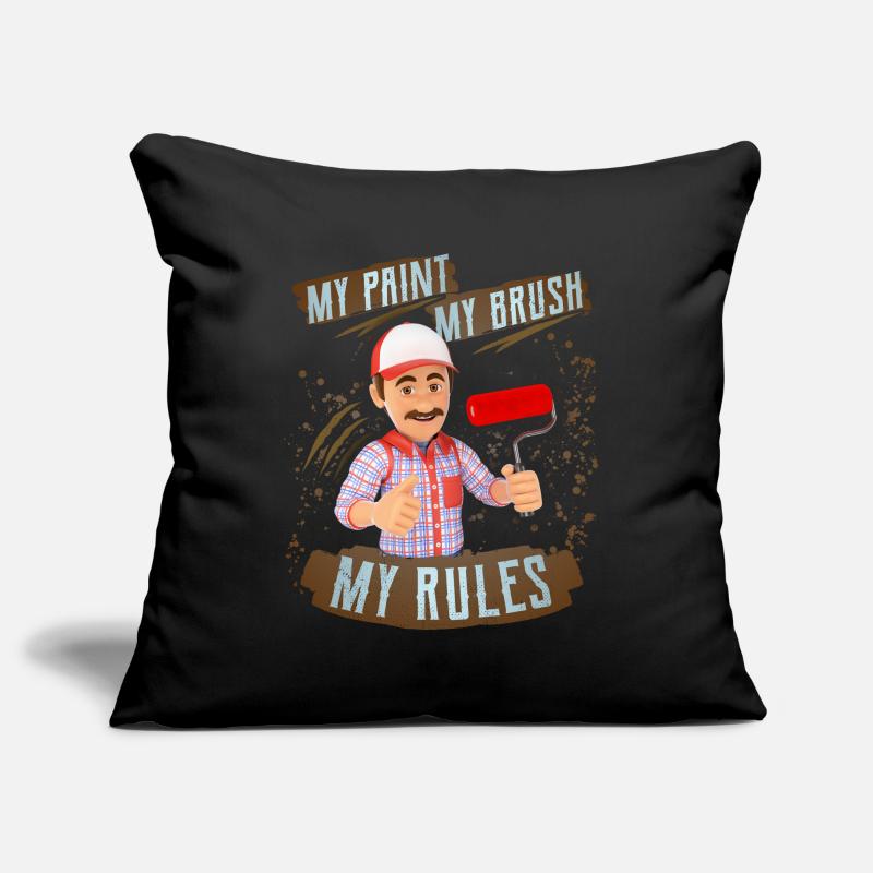 Painter, master painter, painter funny saying Sofa pillowcase 17,3'' x 17,3'' (45 x 45 cm)