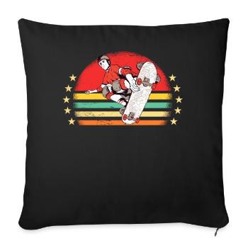 Skaters Skate Skateboarding Skateboard - Housse de coussin décorative 45 x 45 cm - noir - Devant