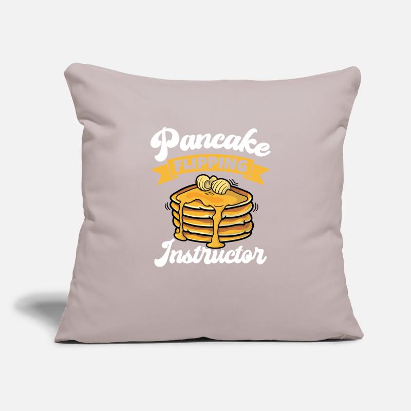 Pancake Flipping Instructor, Pancake Love Sofa pillowcase 17,3'' x 17,3'' (45 x 45 cm)