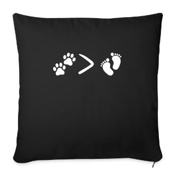Cats Over Children, chat sans enfant - Housse de coussin décorative 45 x 45 cm - noir - Devant