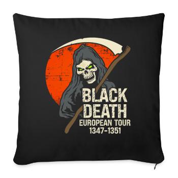 Black Death European Tour 1347-1351 - Sofa pillowcase 17,3'' x 17,3'' (45 x 45 cm) - black - Front