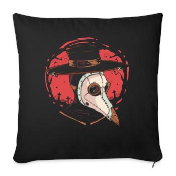 Creepy Necromancer Magic Halloween Holiday - Sofa pillowcase 17,3'' x 17,3'' (45 x 45 cm) - black - Front