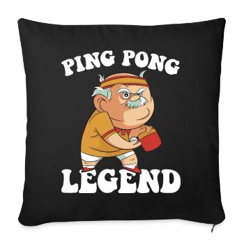 Old butterfly hand outfit for table tennis players - Sofa pillowcase 17,3'' x 17,3'' (45 x 45 cm) - black - Front
