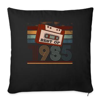 Best Of 1985 | Chemise d’anniversaire | Anniversaire - Housse de coussin décorative 45 x 45 cm - noir - Devant