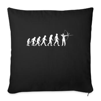 Archery Archer Longbow Evolution - Sofa pillowcase 17,3'' x 17,3'' (45 x 45 cm) - black - Front