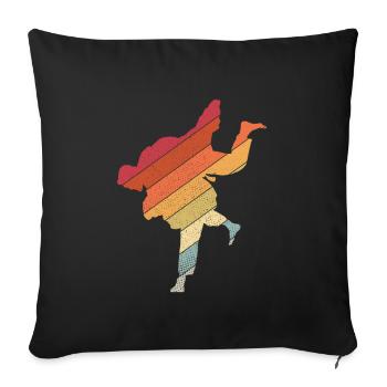 Japanischer Kampfsport Judo - Sofakissenbezug 45 x 45 cm - Schwarz - Vorne