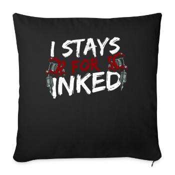 NOT DUE TO TRADEMARK PROBLEMS - Sofa pillowcase 17,3'' x 17,3'' (45 x 45 cm) - black - Front
