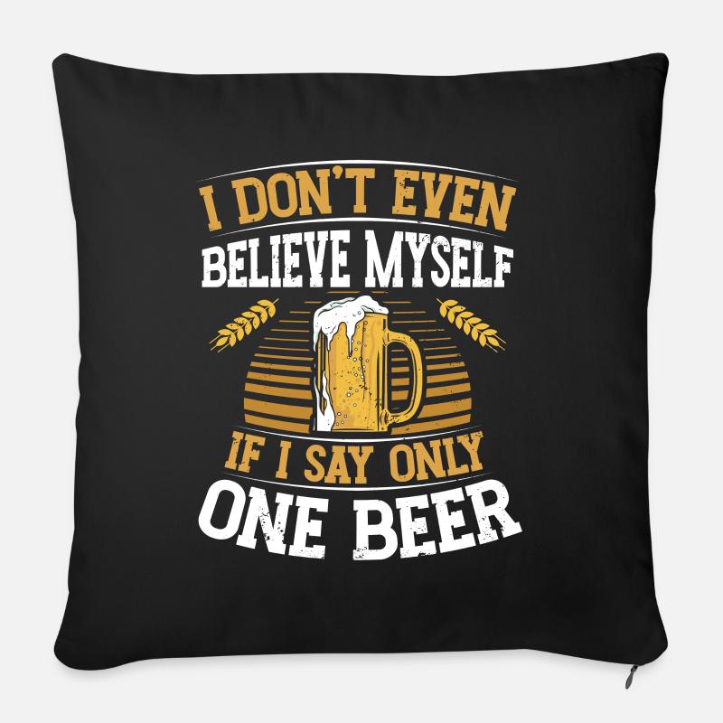 Ne me croyez même pas quand je dis ça - Housse de coussin décorative 45 x 45 cm - noir