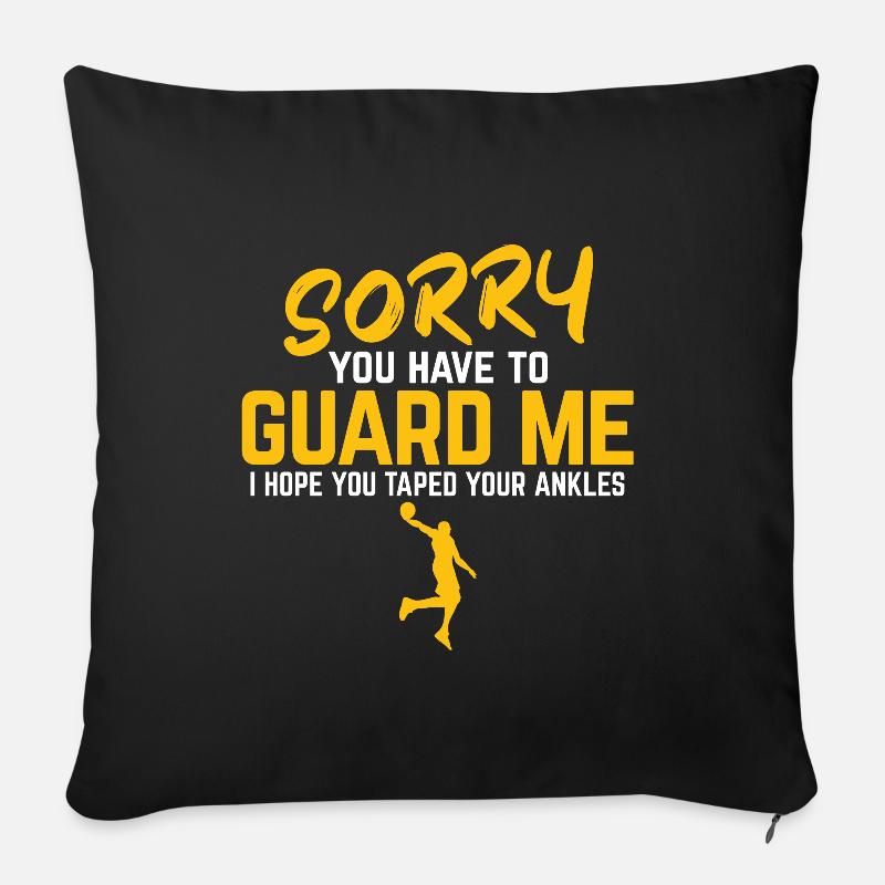 Basketball - Sofakissenbezug 45 x 45 cm - Schwarz