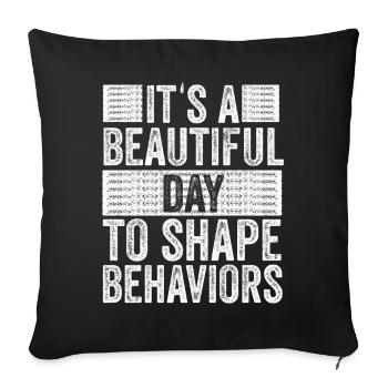 Beautiful Day Behavioral Shape Behaviors - Sofa pillowcase 17,3'' x 17,3'' (45 x 45 cm) - black - Front