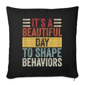 Beautiful Day Behavioral Shape Behaviors - Sofa pillowcase 17,3'' x 17,3'' (45 x 45 cm) - black - Front
