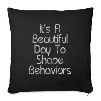 Beautiful Day Behavioral Shape Behaviors - Sofa pillowcase 17,3'' x 17,3'' (45 x 45 cm) - black - Front
