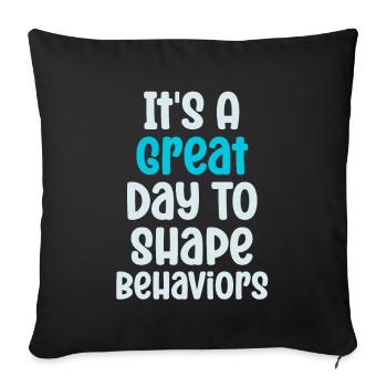Beautiful Day Behavioral Shape Behaviors - Sofa pillowcase 17,3'' x 17,3'' (45 x 45 cm) - black - Front